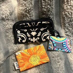 Vera Bradley card case and coin pouch. Thirty-One wallet.